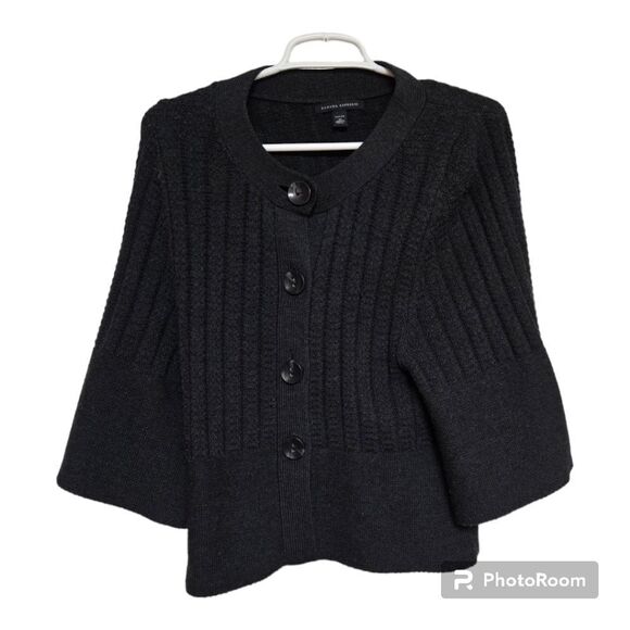 Banana Republic Sweaters - Banana Republic 100% wool button batwing cardigan size medium petite